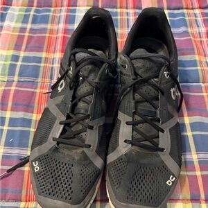 On Running Black and Gray Athletic Shoes